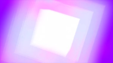 Kare şeklinde bir fantezi tünelinde uçuyor. Hareket. Bulanık açık pembe tünel, duvarlarında ışık parlamaları var.