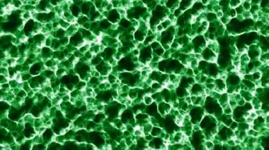 Parlak renkli plazma sıvısı hareket ediyor. Hareket. Korkunç bir sıvı plazma kütlesi hareket ediyor ve parlıyor. Sıvı plazmadaki 3D moleküller veya bakteriler. 