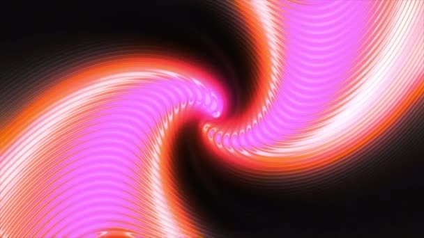 Fließkurvenlinie Mit Buntem Leuchten Bewegung Stilvolle Animation Mit Leuchtendem Strom — Stockvideo
