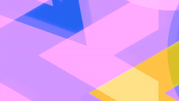 Перемещение Геометрических Фигур Вставки Движение Треугольные Фигуры Движутся Анимированном Фоне — стоковое видео