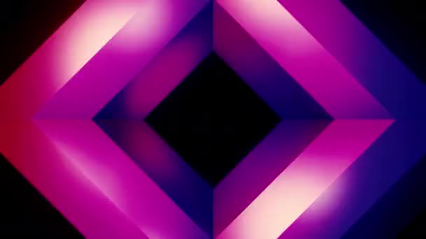 Гипнотический Треугольный Узор Дизайн Централизованная Геометрическая Картина Движется Пульсациях Гипнотическая — стоковое видео