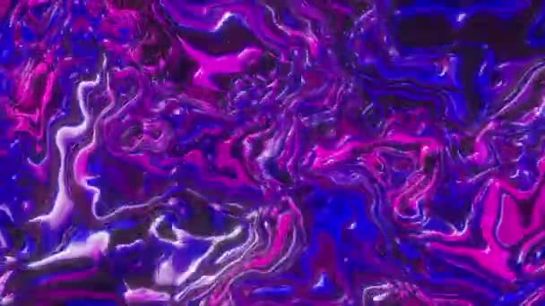 Blue Pink Slime Motion Liquid Spreading Different Directions Different Play — Stock Video