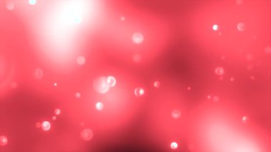 Kırmızı zemine düşen yağmur damlaları gibi düşen parçacıklar. Hareket. Soyut alana düşen küçük su damlaları