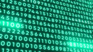 Vurgulanmış sayılar kümesinin arkaplanı. Hareket. Belirli sayısal değerlere sahip bir dizi program numarası. Parlak parmaklı sayısal kodlar. 