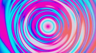 Hipnotize edici renkli zıt spiral. Tasarım. Dönen daireler bir tünelin etkisini yaratıyor