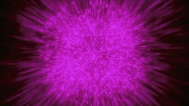 Bright Flashes Light Motion Bright Pink Fireworks Green Depths Smoke — Stock Video