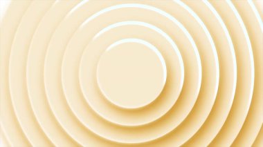 Turuncu daire. Hareket. Işıkla farklı yönlerde oynayan animasyonlu hafif arkaplan. Yüksek kalite 4k görüntü