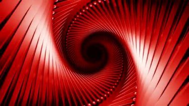 Kırmızı tünel. Tasarım. Demir gibi bir ağdan yapılmış ve içeriden hareket eden bir ışık tüneli. Yüksek kalite 4k görüntü