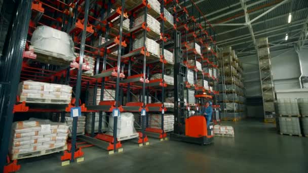 トルコ 10月5 2022 クリエイティブ 労働者が棚に小包を置く商品の準備 高品質の4K映像 — ストック動画