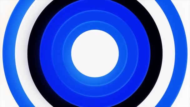 Blå Och Rosa Cirklar Rörelser Cirklar Olika Storlek Animationen Vibrerar — Stockvideo