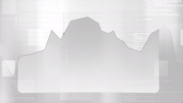 Fialový Šedý Světelný Graf Pohyb Bod Pohybující Podél Čáry Grafu — Stock video
