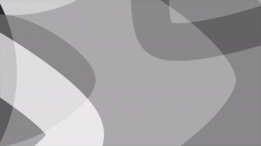  Gri ve mor arka plan. Hareket. Çeşitli geometrik uçan nesnelerle hafif animasyon. Yüksek kalite 4k görüntü