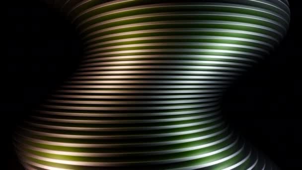 Espiral Abstracta Girando Líneas Brillo Fondo Generado Por Ordenador Diseño — Vídeo de stock