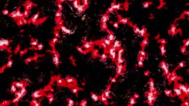 Dalgalanmalı ve parlayan çizgileri olan 3 boyutlu sıvı. Tasarım. Siyah sıvı parlak dalgalarla hareket eder. Siyah 3D sıvı yüzeyinde renkli neon dalgalanmaları. 