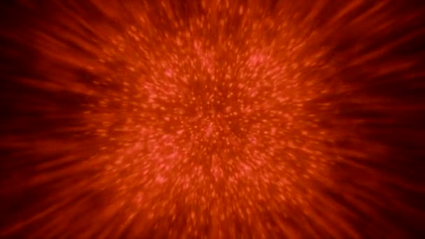 Astratto Stella Spaziale Esplosione Energia Uno Sfondo Nero Mozione Nucleo — Video Stock