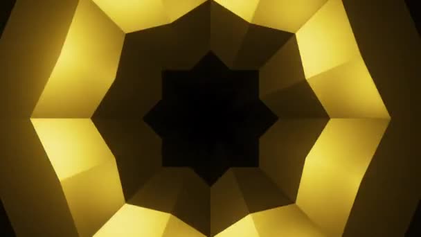 Тривимірний Візерунок Пульсаціями Форми Гіпнотами Дизайн Геометричний Візерунок Квітковим Вирізом — стокове відео