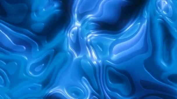 Fond Abstrait Liquide Lisse Ondulant Sur Tout Écran Motion Texture — Video