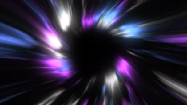 Portal Colorido Abstrato Tempo Vórtice Moção Animação Fantástica Túnel Astral — Vídeo de Stock