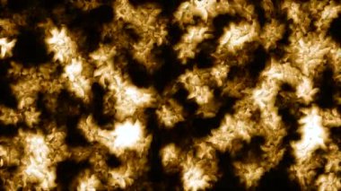 Donmuş bir pencerede müthiş bir kış deseni. Hareket. Cam üzerinde harika kar taneleri