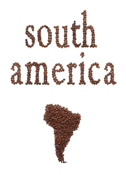 อเมริกาใต้และกาแฟ — ภาพถ่ายสต็อก