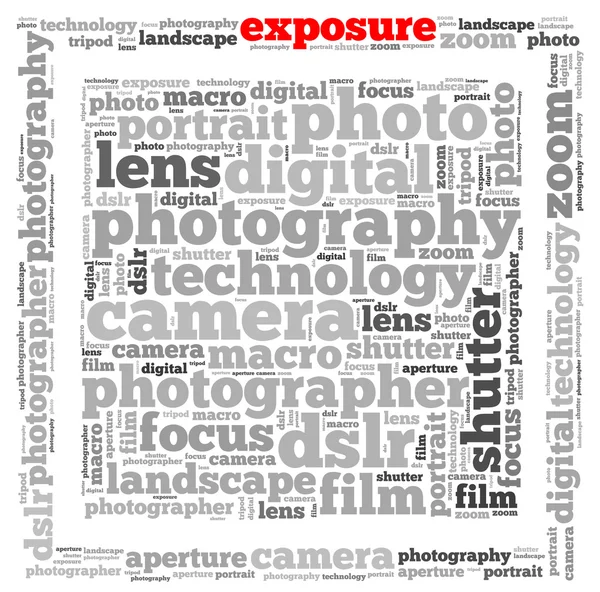 Camera info-text graphics — Stock Photo, Image