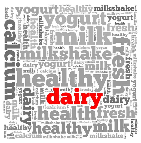 Milk info-text graphics — Stock Photo, Image