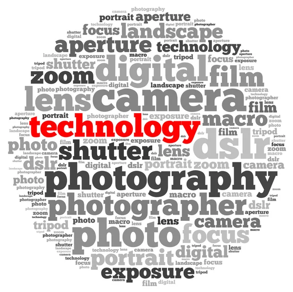 Info-text graphics and arrangement concept (word cloud) — Stock Photo, Image