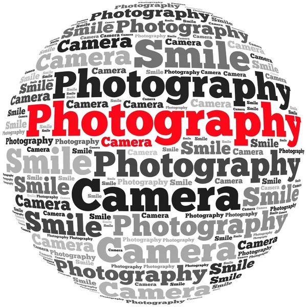 Info-text graphics and arrangement concept (word cloud) — Stock Photo, Image