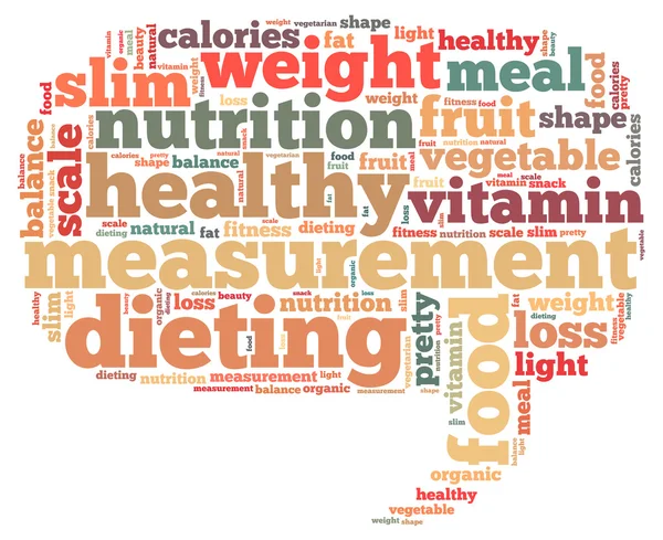 Grafis info-teks diet kesehatan — Stok Foto