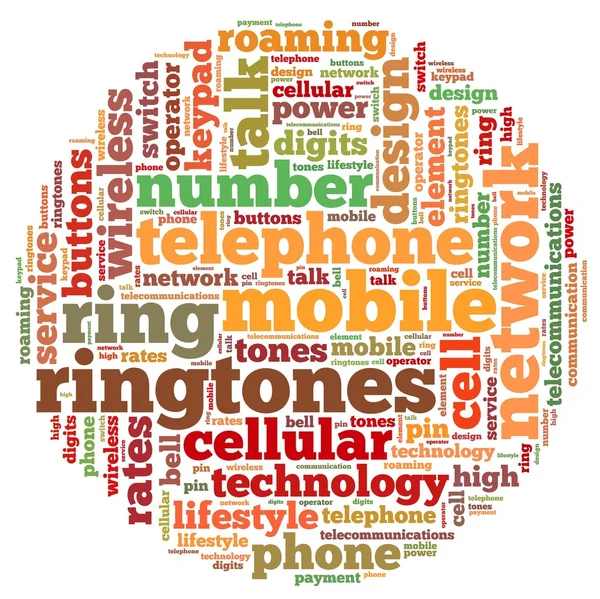 Telefone ringtone info-texto gráficos — Fotografia de Stock