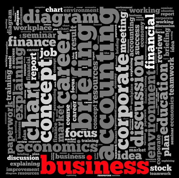 Business info-testo grafico — Foto Stock