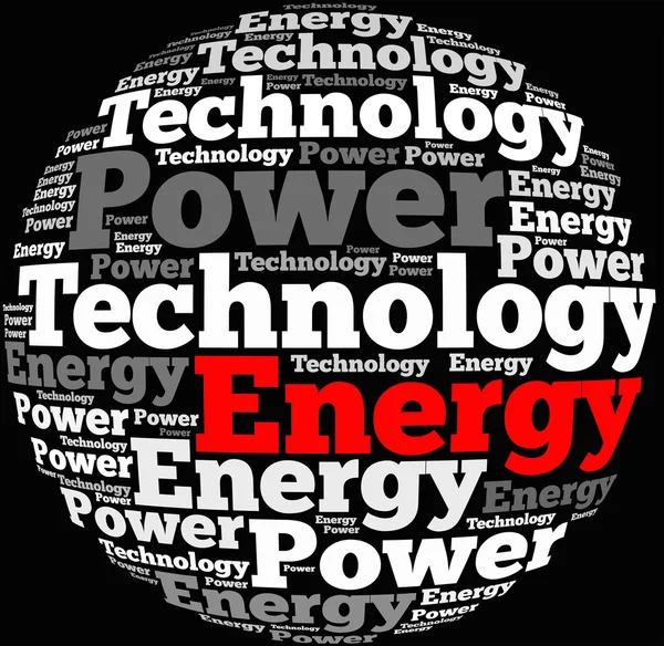 Energia info-testo grafico — Foto Stock