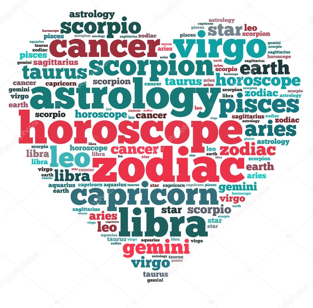 Horoscope info-text graphics