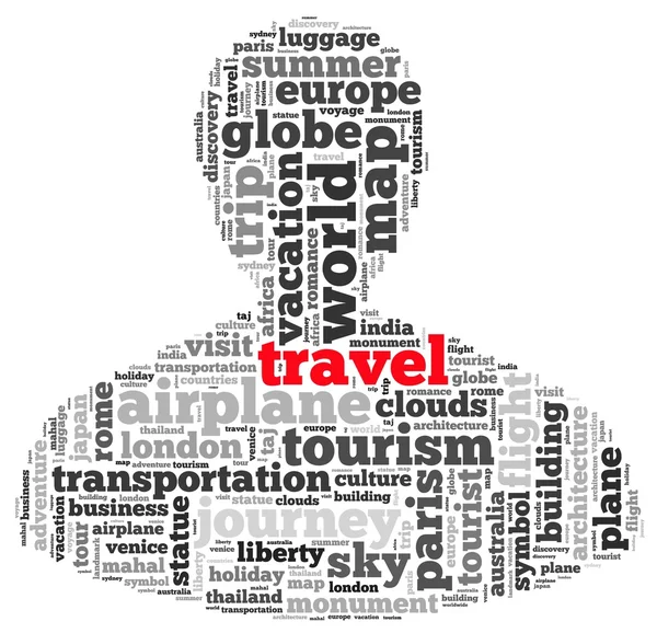 Travel info-text graphics — Stock Photo, Image