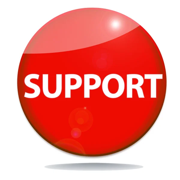 Support red icon — Stock Photo, Image