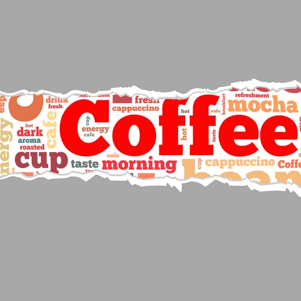 Coffee info-text graphics — Stock Photo, Image