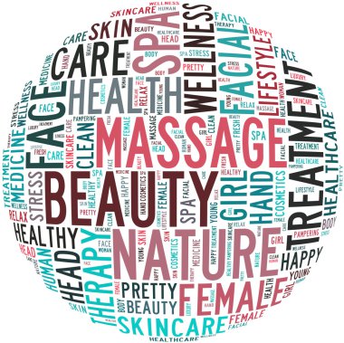 Masaj ve spa bilgi metni grafik