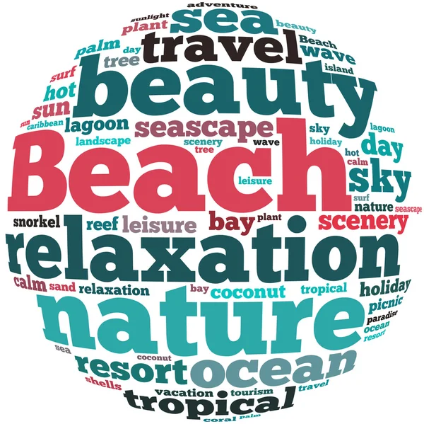 Infographie textuelle et concept d'arrangement (word cloud) ) — Photo