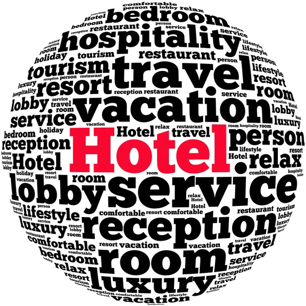 Hotel-Info-Text-Grafiken — Stockfoto