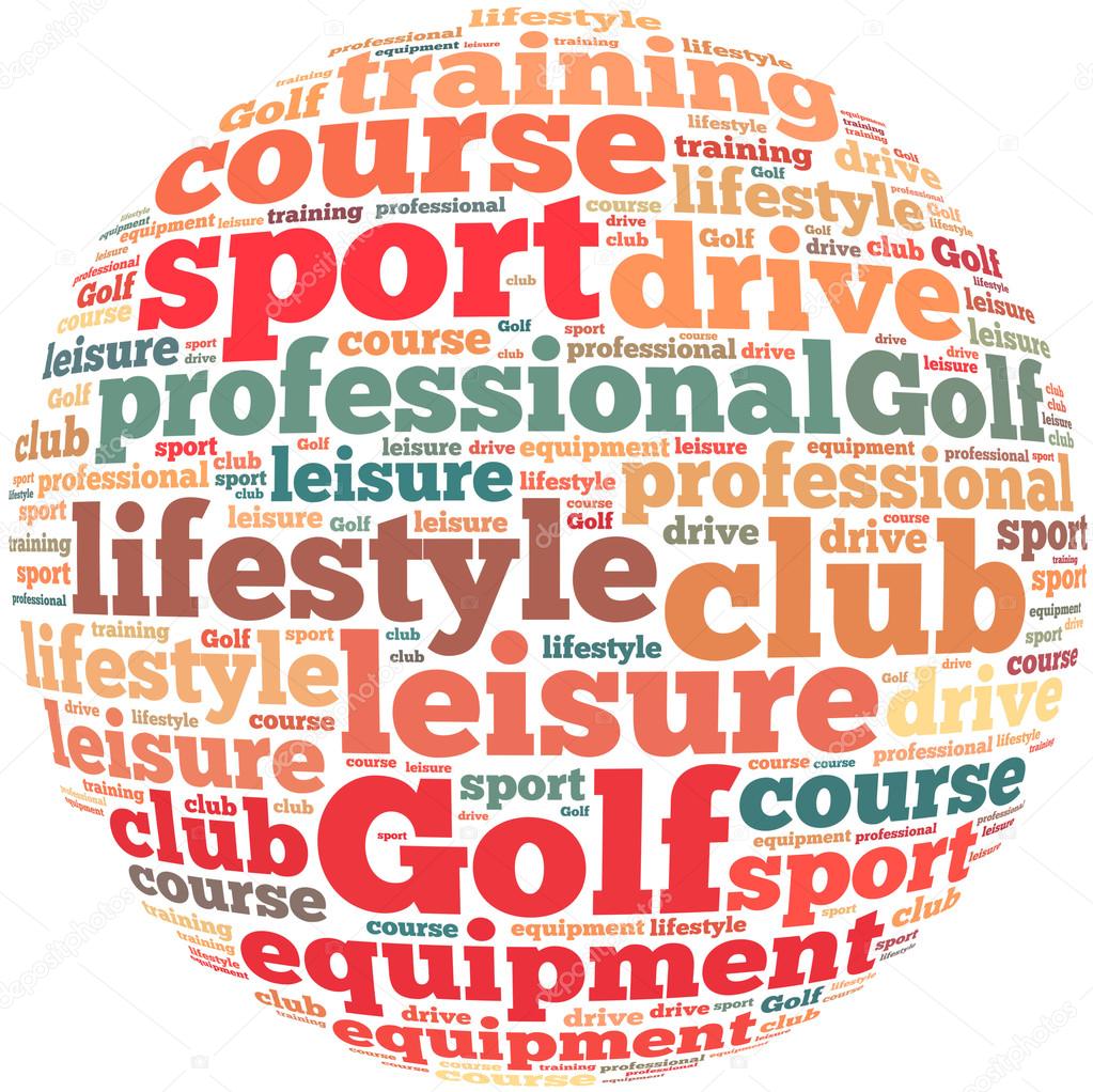 Golf info-text graphics