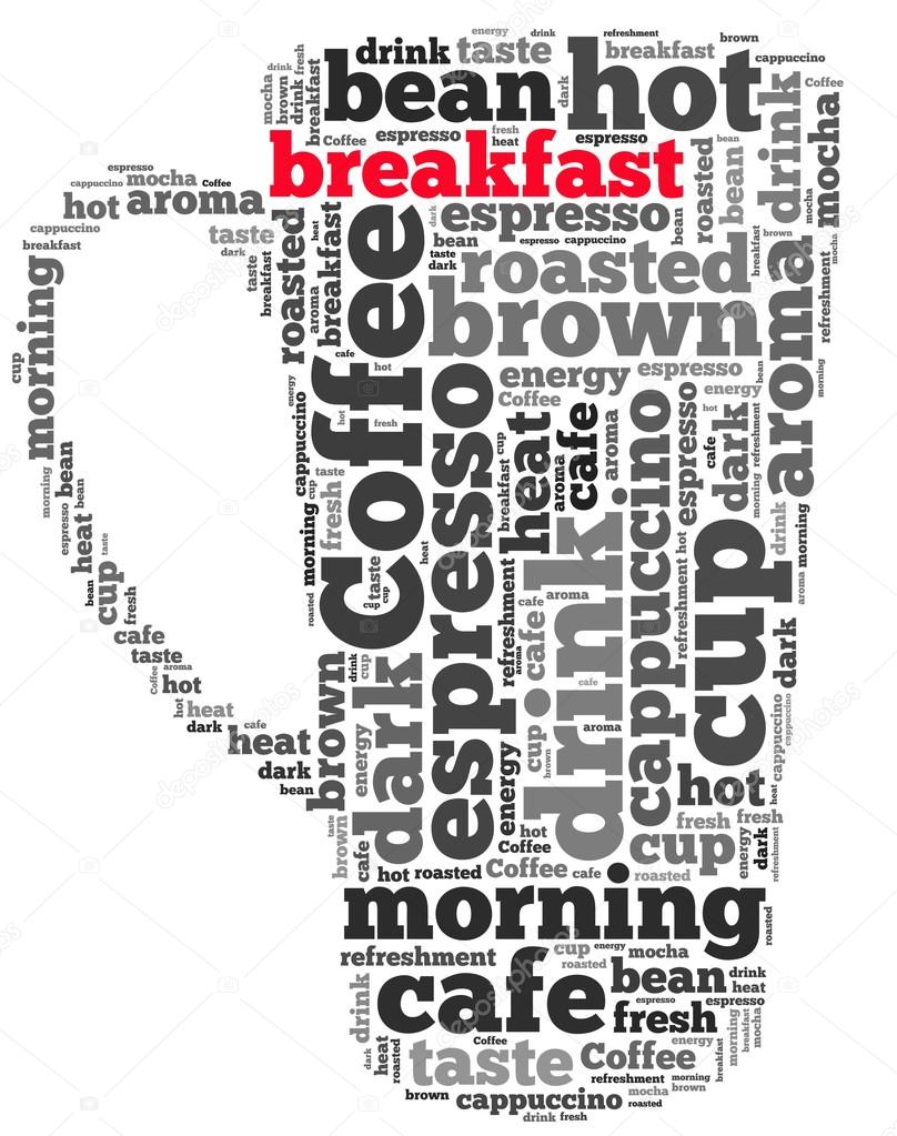 Coffee info-text graphics