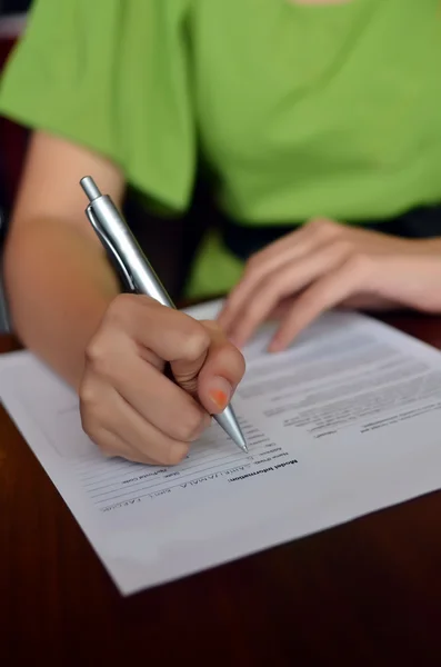 Nahaufnahme der Handschrift — Stockfoto