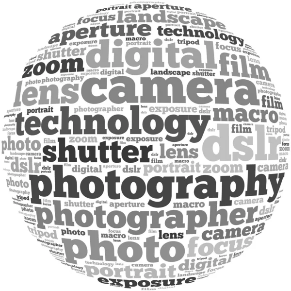 Info-text graphics and arrangement concept (word cloud) — Stock Photo, Image