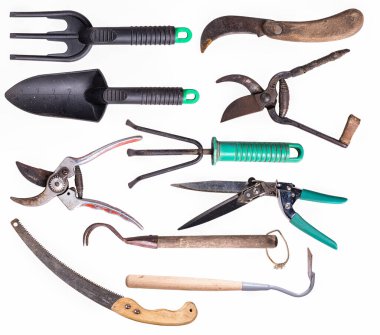 Bitkiler için çeşitli bahçe aksesuarları. 