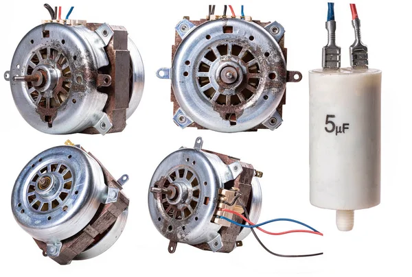 Alter Elektromotor Aus Der Waschmaschine Zum Wäschewaschen lizenzfreie Stockbilder