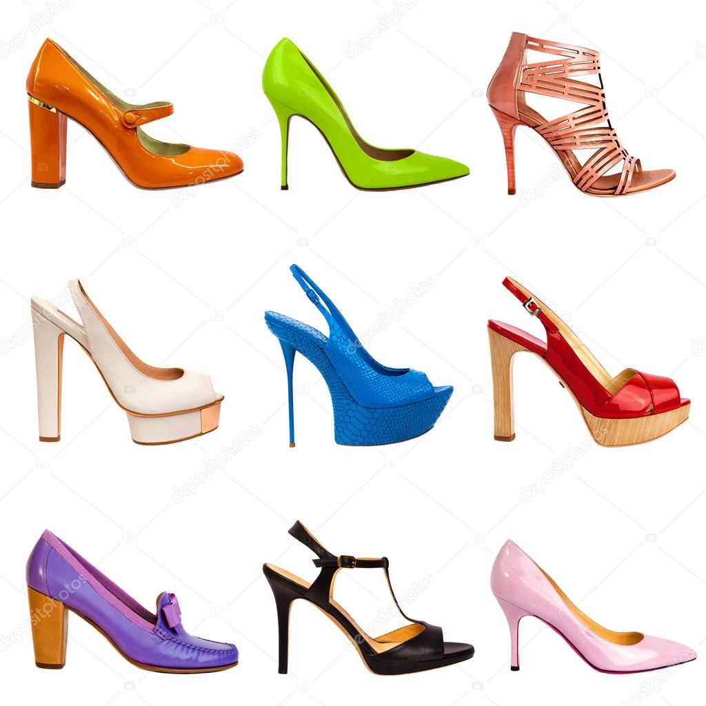 Multicolored female shoes-20