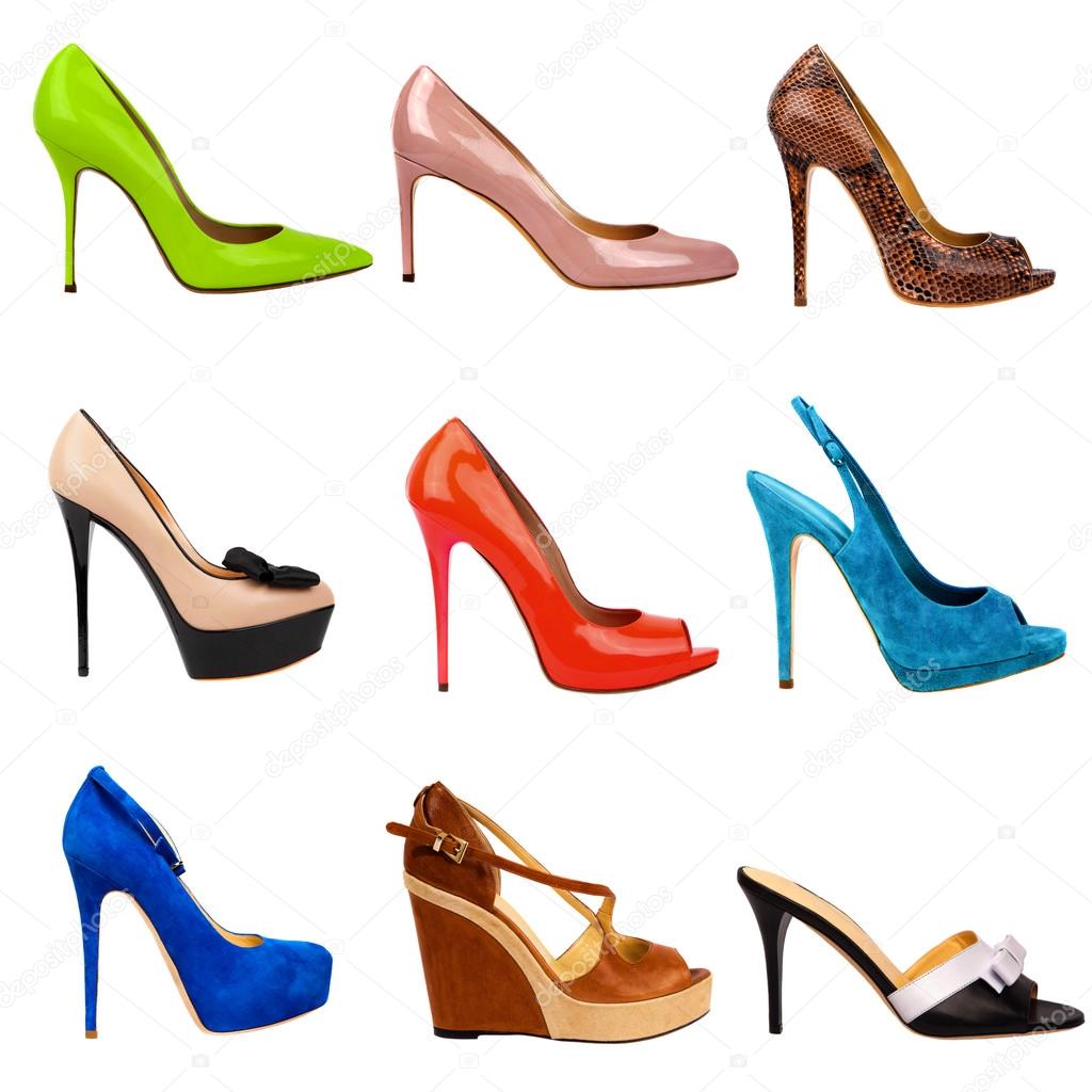 Multicolored female shoes-22