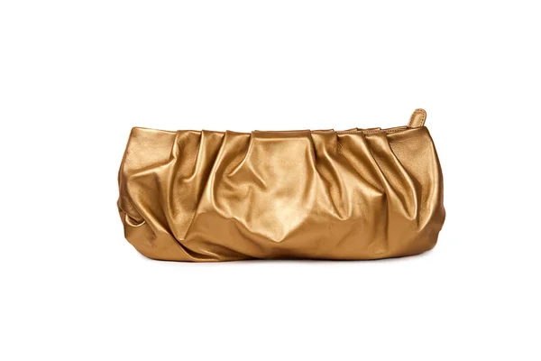 Goldene weibliche Handtasche-2 — Stockfoto