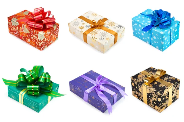 Set di scatole regalo multicolore 3 — Foto Stock