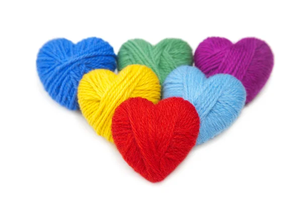 Wool hearts-13 — Stock Photo, Image